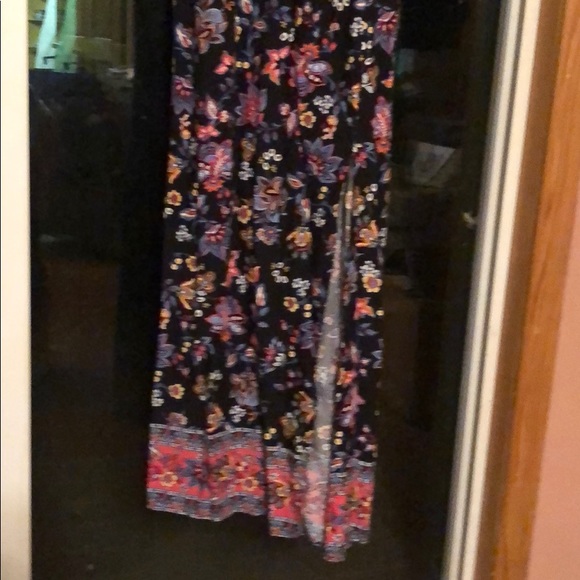 Floral print spaghetti strap long dress - Picture 2 of 7
